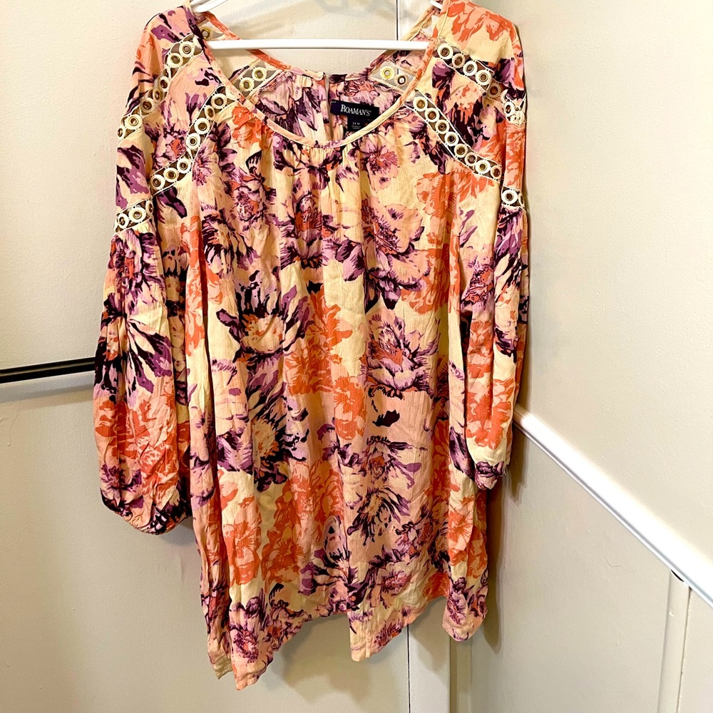 601🌷 Roaman’s blouse